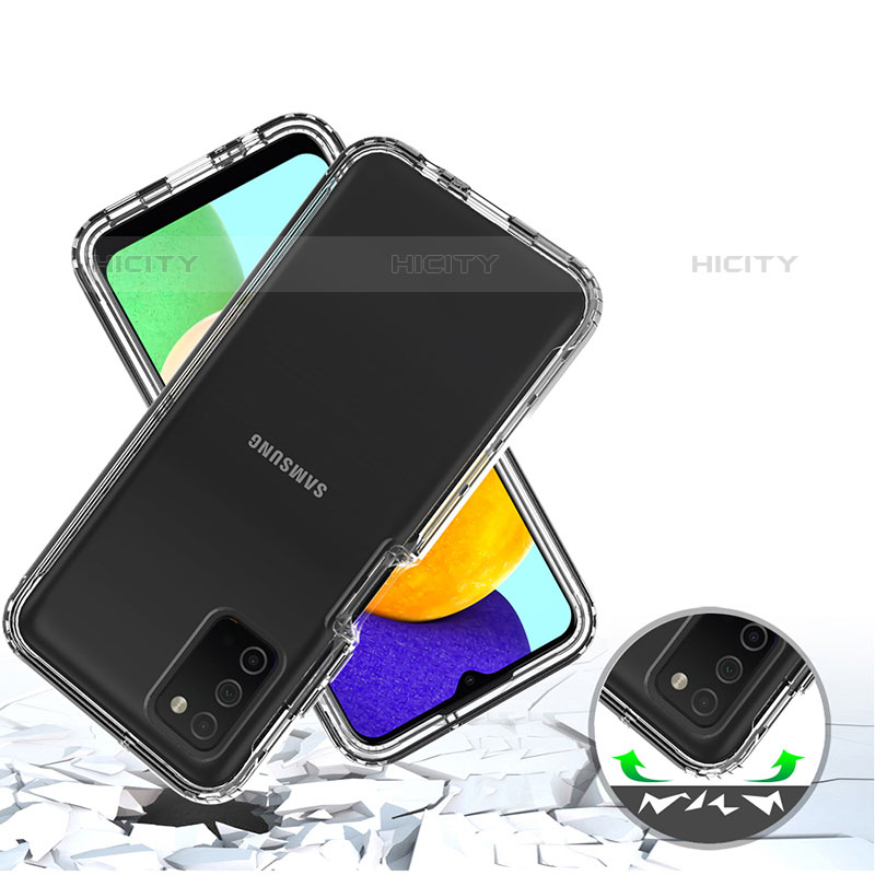 Funda Silicona Carcasa Ultrafina Transparente Goma Frontal y Trasera 360 Grados para Samsung Galaxy M02s Claro