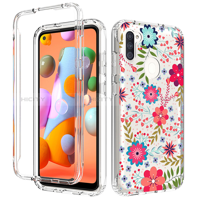 Funda Silicona Carcasa Ultrafina Transparente Goma Frontal y Trasera 360 Grados para Samsung Galaxy M11