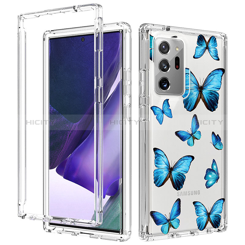 Funda Silicona Carcasa Ultrafina Transparente Goma Frontal y Trasera 360 Grados para Samsung Galaxy Note 20 Ultra 5G