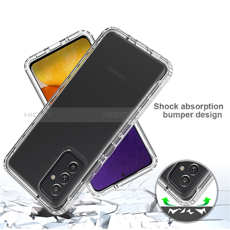 Funda Silicona Carcasa Ultrafina Transparente Goma Frontal y Trasera 360 Grados para Samsung Galaxy Quantum2 5G Claro