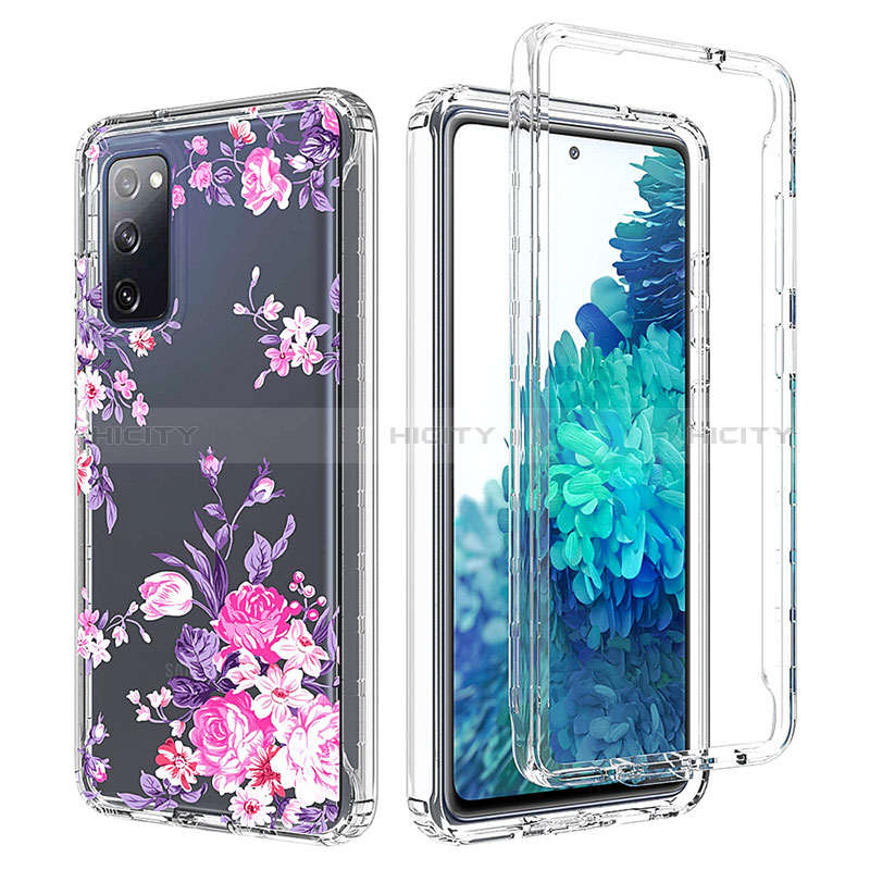 Funda Silicona Carcasa Ultrafina Transparente Goma Frontal y Trasera 360 Grados para Samsung Galaxy S20 FE 5G Rosa