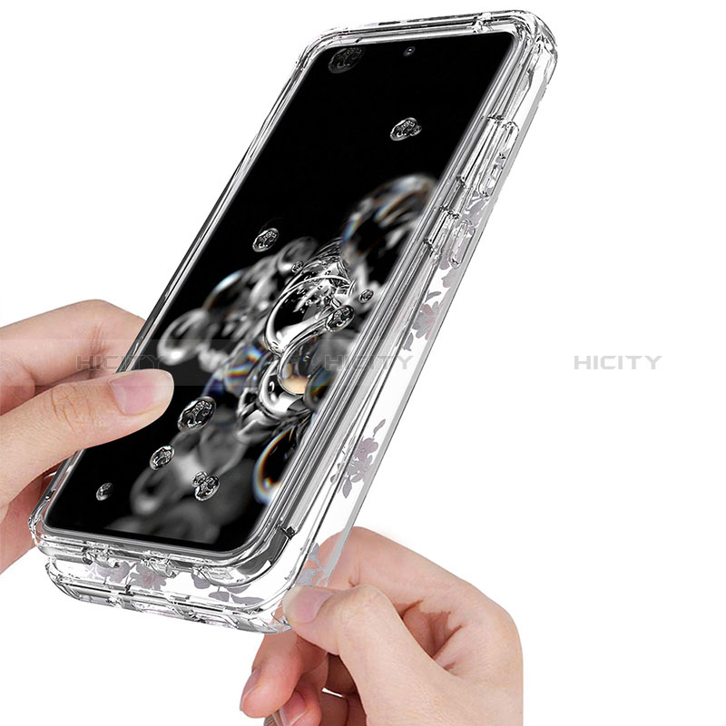 Funda Silicona Carcasa Ultrafina Transparente Goma Frontal y Trasera 360 Grados para Samsung Galaxy S20 Ultra 5G