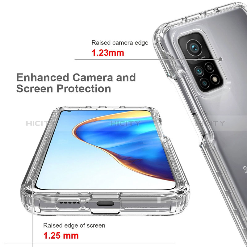 Funda Silicona Carcasa Ultrafina Transparente Goma Frontal y Trasera 360 Grados para Xiaomi Mi 10T Pro 5G Claro