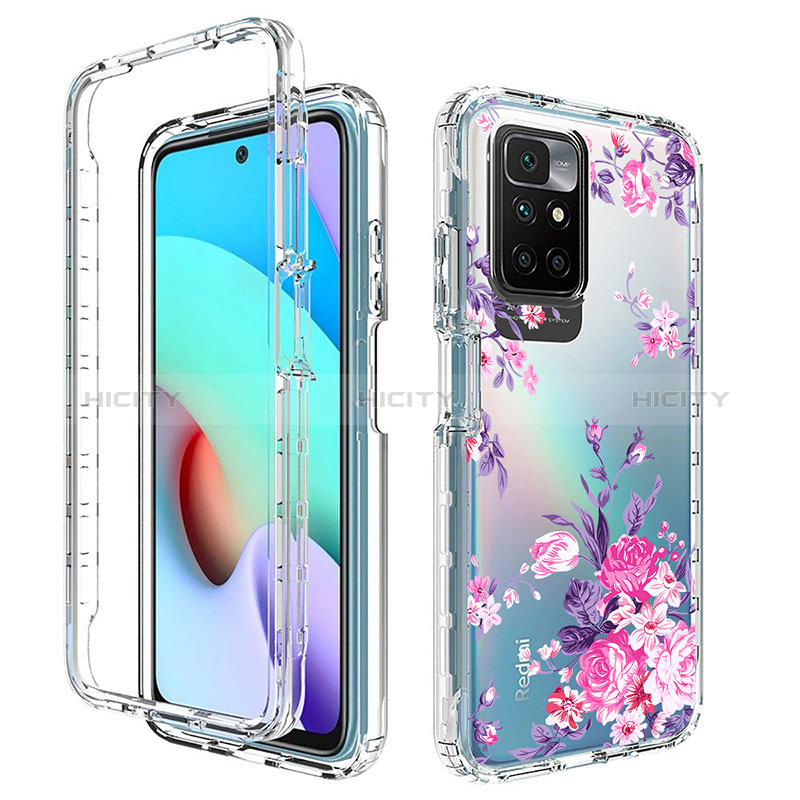 Funda Silicona Carcasa Ultrafina Transparente Goma Frontal y Trasera 360 Grados para Xiaomi Redmi 10 4G