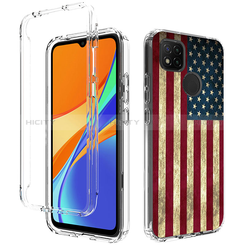 Funda Silicona Carcasa Ultrafina Transparente Goma Frontal y Trasera 360 Grados para Xiaomi Redmi 9 India