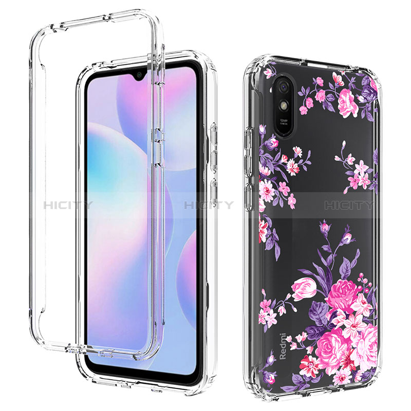 Funda Silicona Carcasa Ultrafina Transparente Goma Frontal y Trasera 360 Grados para Xiaomi Redmi 9AT