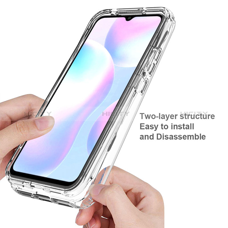 Funda Silicona Carcasa Ultrafina Transparente Goma Frontal y Trasera 360 Grados para Xiaomi Redmi 9i Claro