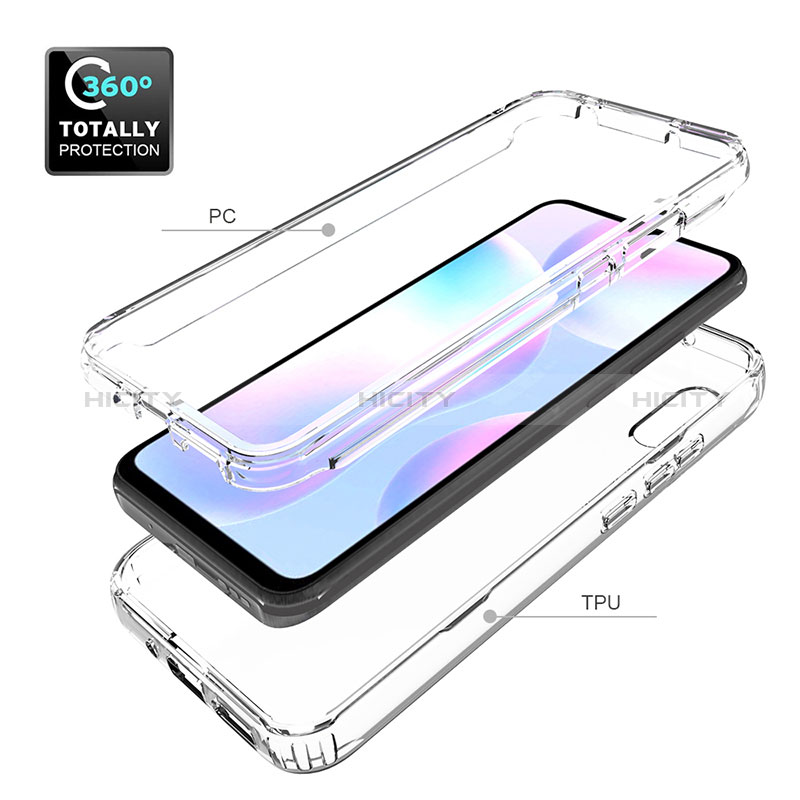 Funda Silicona Carcasa Ultrafina Transparente Goma Frontal y Trasera 360 Grados para Xiaomi Redmi 9i Claro