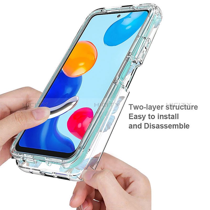 Funda Silicona Carcasa Ultrafina Transparente Goma Frontal y Trasera 360 Grados para Xiaomi Redmi Note 11 4G (2022)