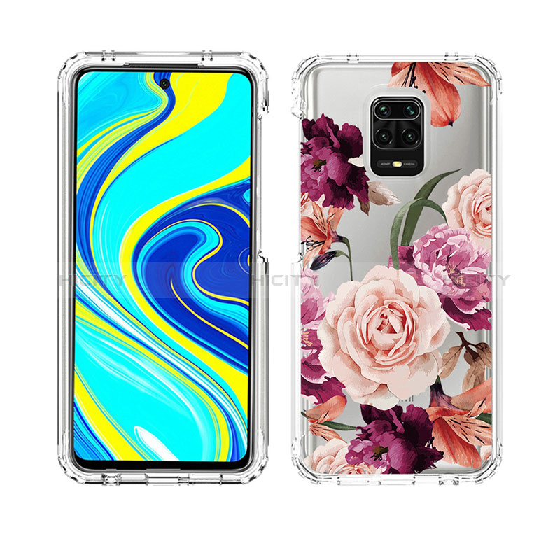 Funda Silicona Carcasa Ultrafina Transparente Goma Frontal y Trasera 360 Grados para Xiaomi Redmi Note 9 Pro