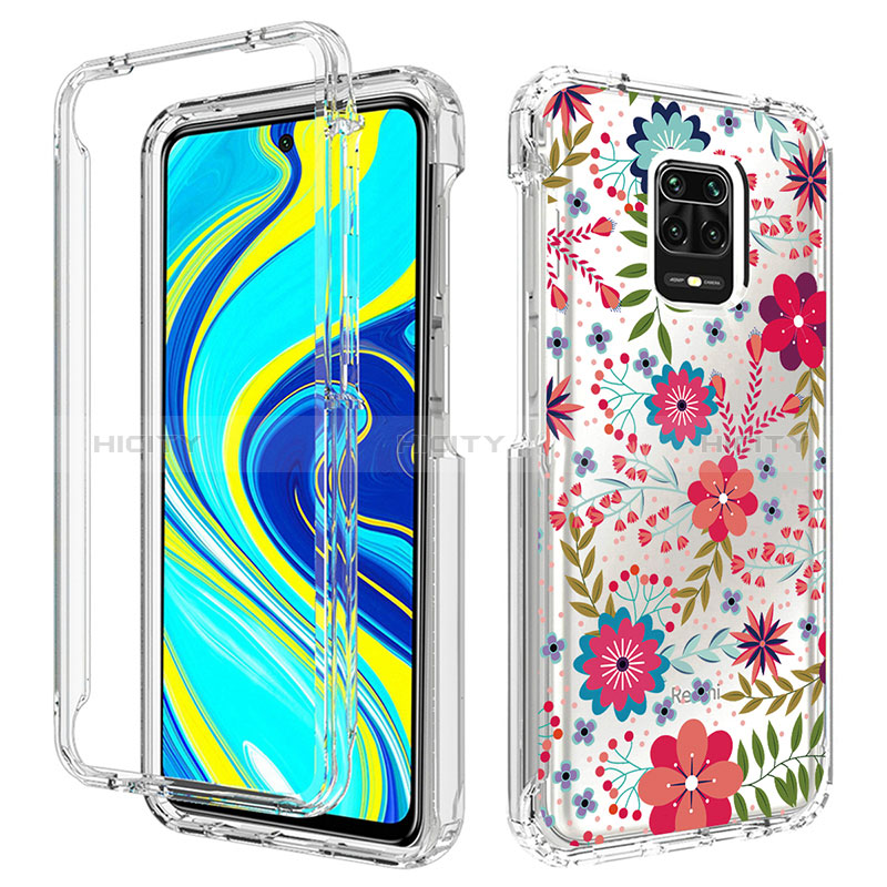 Funda Silicona Carcasa Ultrafina Transparente Goma Frontal y Trasera 360 Grados para Xiaomi Redmi Note 9 Pro