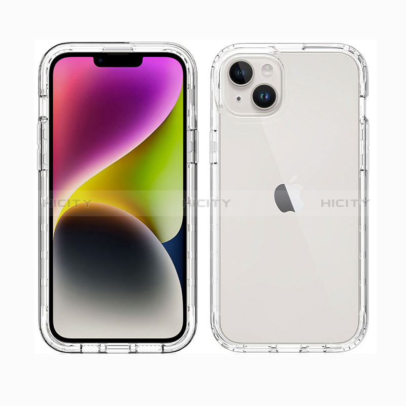 Funda Silicona Carcasa Ultrafina Transparente Goma Frontal y Trasera 360 Grados ZJ1 para Apple iPhone 13