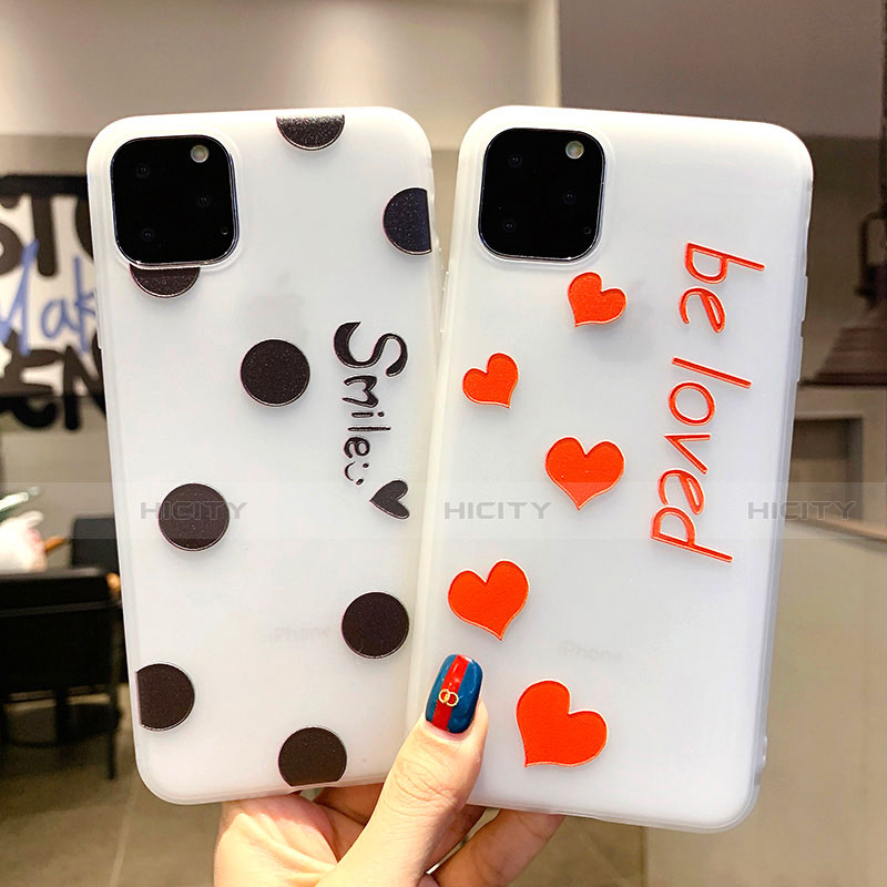 Funda Silicona Gel Goma Amor Corazon Love Carcasa S02 para Apple iPhone 11 Pro Max