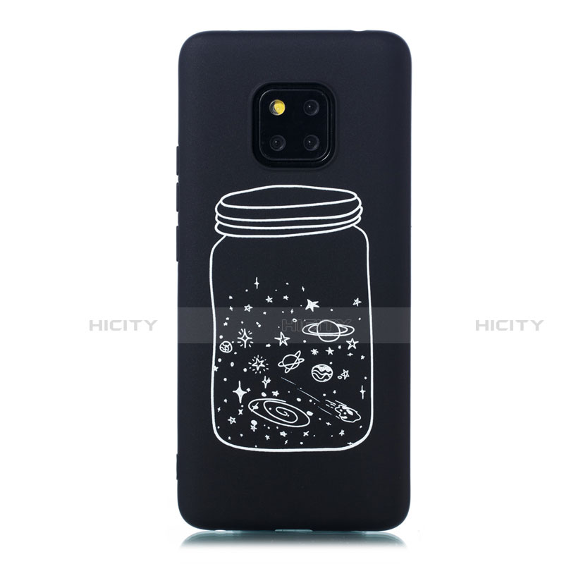 Funda Silicona Gel Goma Estrellado Carcasa para Huawei Mate 20 Pro Blanco