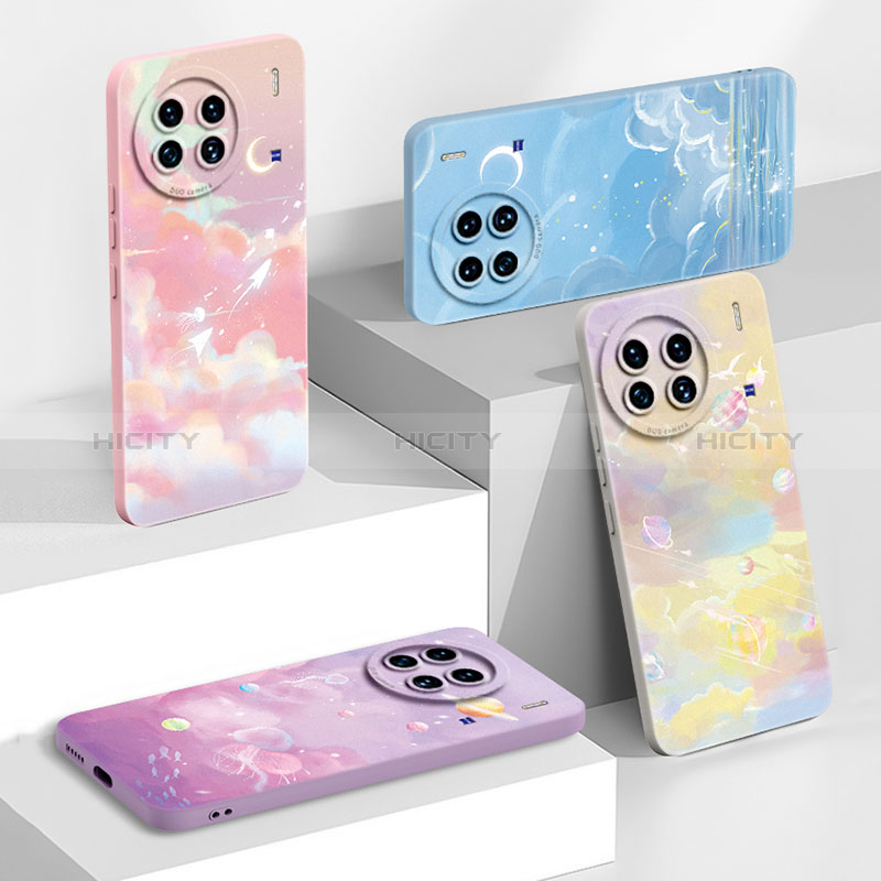 Funda Silicona Gel Goma Estrellado Carcasa para Vivo X90 Pro 5G