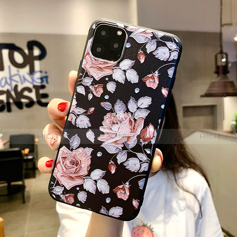 Funda Silicona Gel Goma Flores Carcasa H02 para Apple iPhone 11 Pro