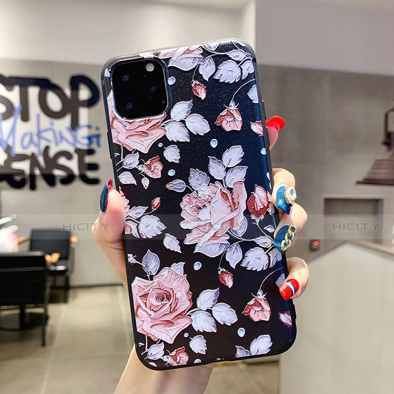 Funda Silicona Gel Goma Flores Carcasa H02 para Apple iPhone 11 Pro