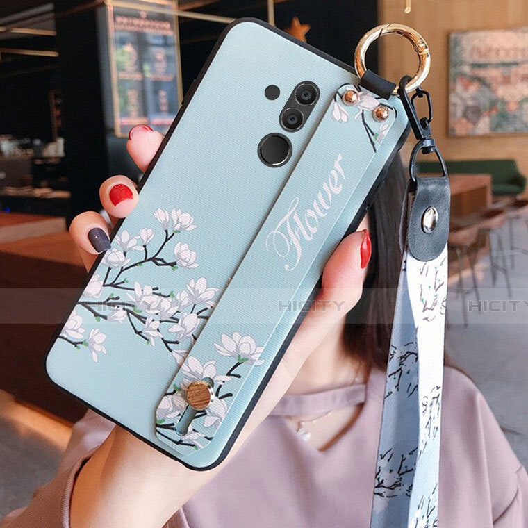 Funda Silicona Gel Goma Flores Carcasa H04 para Huawei Mate 20 Lite