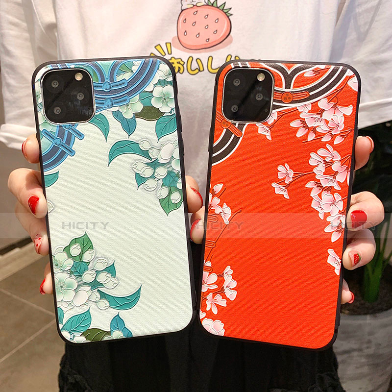 Funda Silicona Gel Goma Flores Carcasa H05 para Apple iPhone 11 Pro