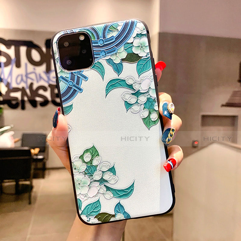 Funda Silicona Gel Goma Flores Carcasa H05 para Apple iPhone 11 Pro Max