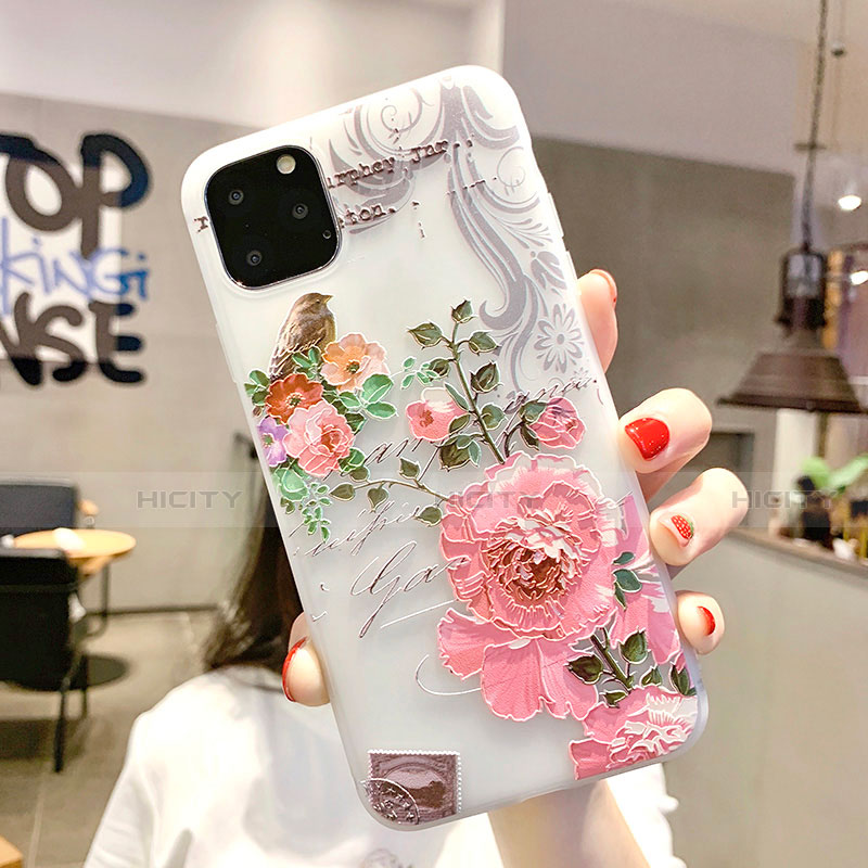 Funda Silicona Gel Goma Flores Carcasa H06 para Apple iPhone 11 Pro