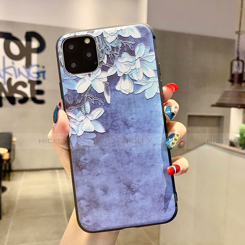 Funda Silicona Gel Goma Flores Carcasa H07 para Apple iPhone 11 Pro Max