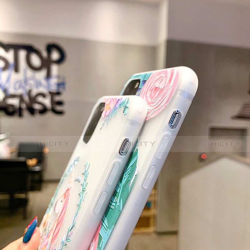 Funda Silicona Gel Goma Flores Carcasa H10 para Apple iPhone 11 Pro