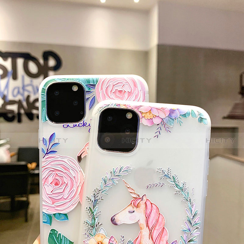 Funda Silicona Gel Goma Flores Carcasa H10 para Apple iPhone 11 Pro Max