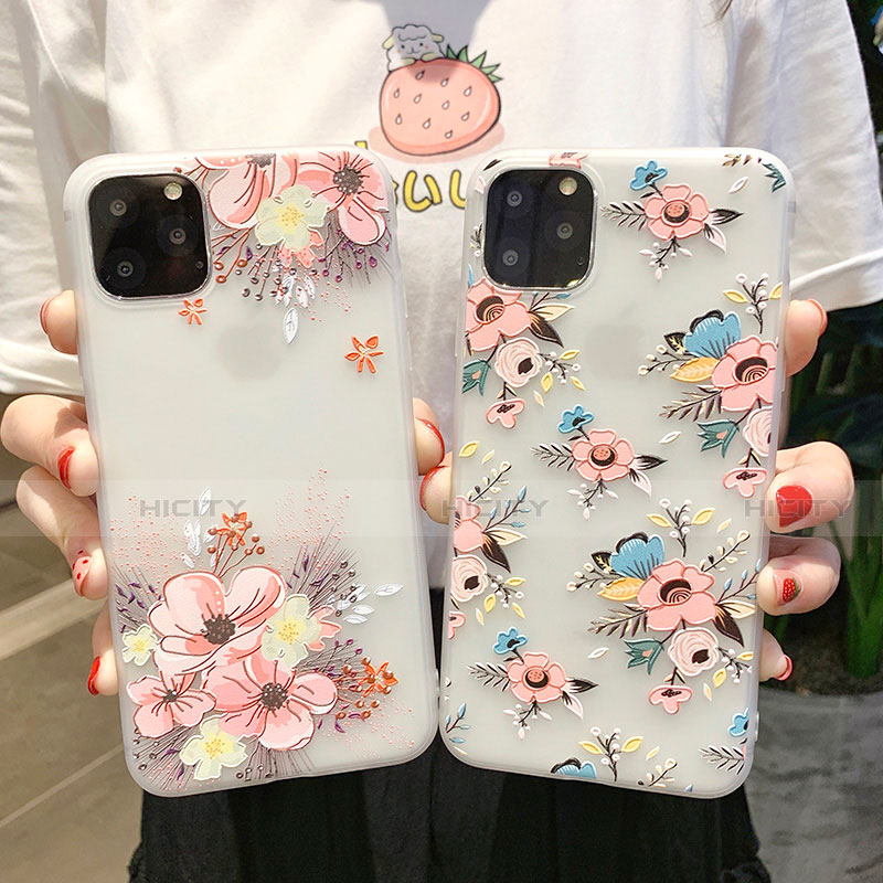 Funda Silicona Gel Goma Flores Carcasa H11 para Apple iPhone 11 Pro