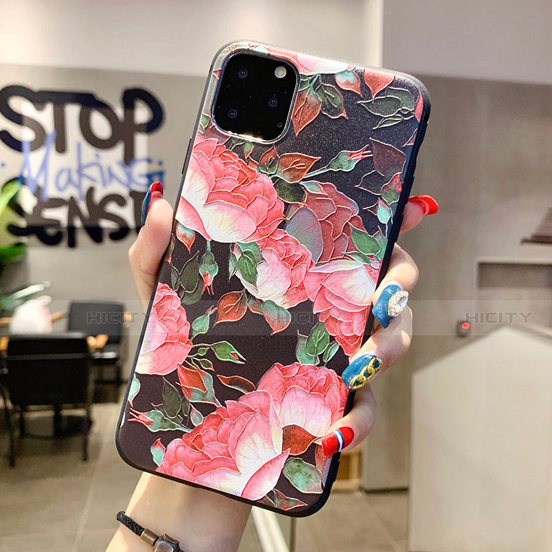 Funda Silicona Gel Goma Flores Carcasa H12 para Apple iPhone 11 Pro