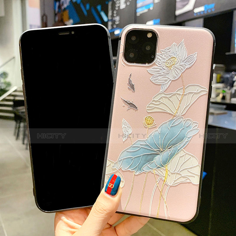 Funda Silicona Gel Goma Flores Carcasa H14 para Apple iPhone 11 Pro