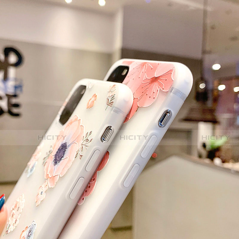 Funda Silicona Gel Goma Flores Carcasa H19 para Apple iPhone 11