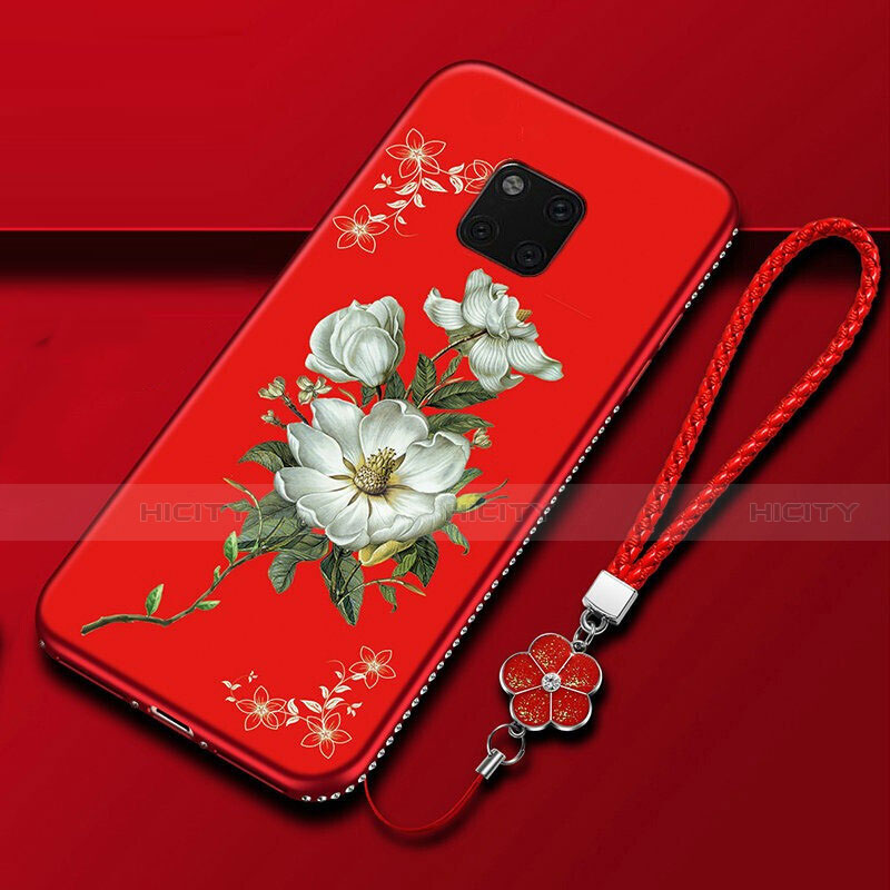 Funda Silicona Gel Goma Flores Carcasa K01 para Huawei Mate 20 Pro