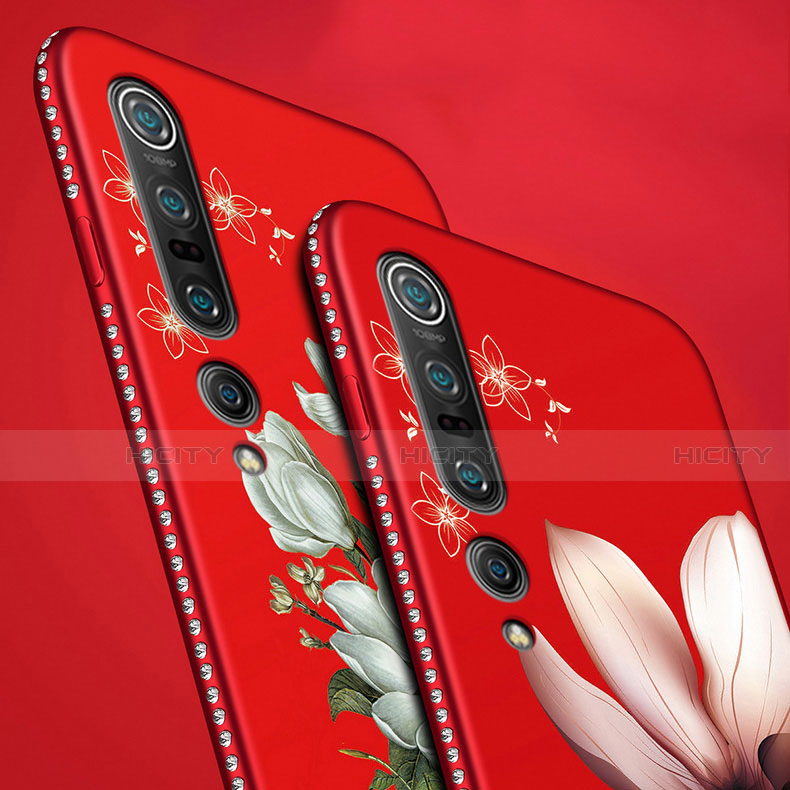 Funda Silicona Gel Goma Flores Carcasa K01 para Xiaomi Mi 10 Pro