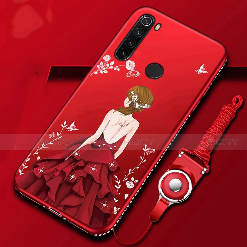 Funda Silicona Gel Goma Flores Carcasa K01 para Xiaomi Redmi Note 8 (2021)