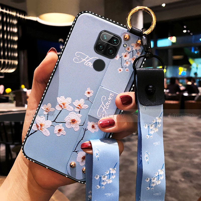 Funda Silicona Gel Goma Flores Carcasa K01 para Xiaomi Redmi Note 9