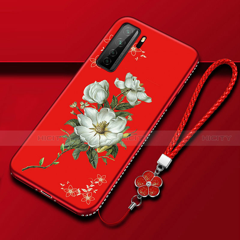 Funda Silicona Gel Goma Flores Carcasa K02 para Huawei P40 Lite 5G