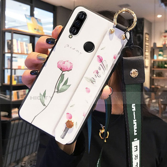 Funda Silicona Gel Goma Flores Carcasa K03 para Huawei P30 Lite