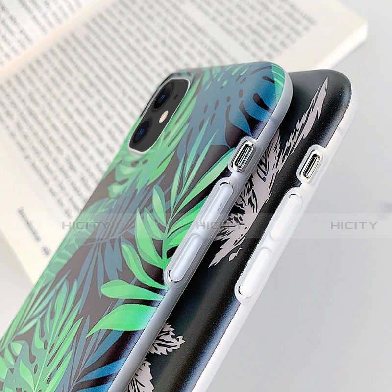 Funda Silicona Gel Goma Flores Carcasa para Apple iPhone 11