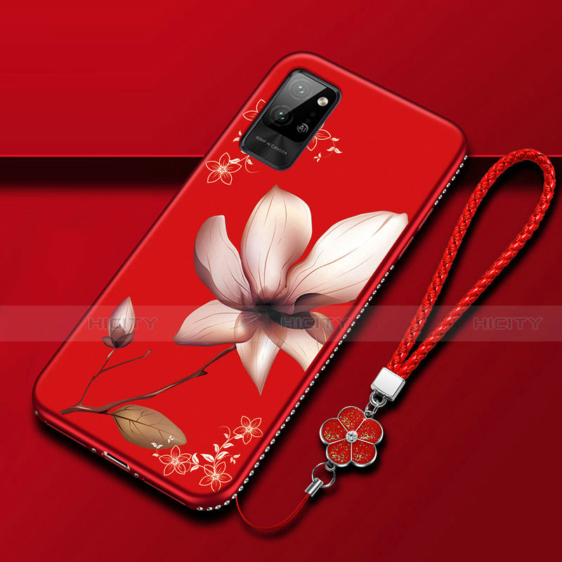 Funda Silicona Gel Goma Flores Carcasa para Huawei Honor Play4 Pro 5G