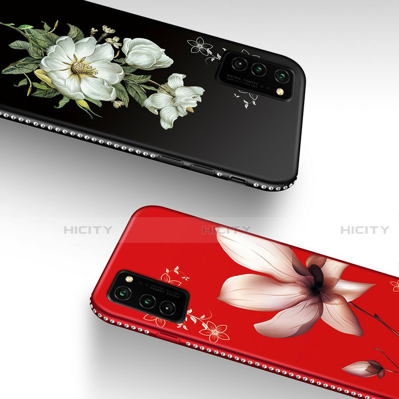 Funda Silicona Gel Goma Flores Carcasa para Huawei Honor V30 5G