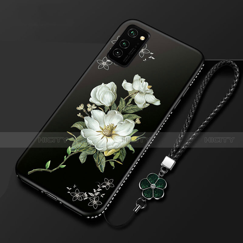 Funda Silicona Gel Goma Flores Carcasa para Huawei Honor V30 Pro 5G