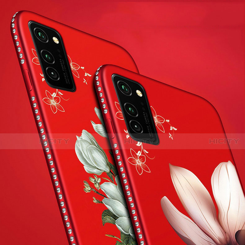 Funda Silicona Gel Goma Flores Carcasa para Huawei Honor View 30 Pro 5G