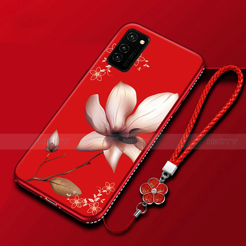 Funda Silicona Gel Goma Flores Carcasa para Huawei Honor View 30 Pro 5G