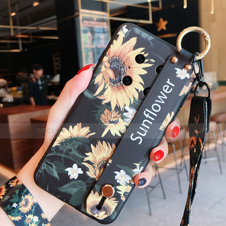 Funda Silicona Gel Goma Flores Carcasa para Huawei Mate 40E Pro 4G