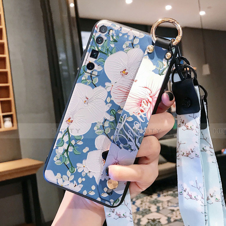 Funda Silicona Gel Goma Flores Carcasa para Huawei Nova 7 Pro 5G