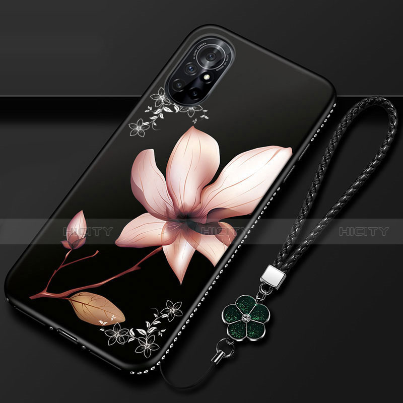 Funda Silicona Gel Goma Flores Carcasa para Huawei Nova 8 5G