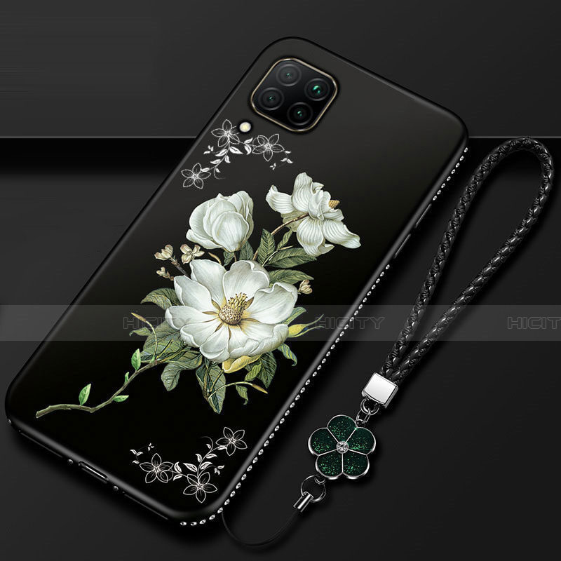 Funda Silicona Gel Goma Flores Carcasa para Huawei P40 Lite