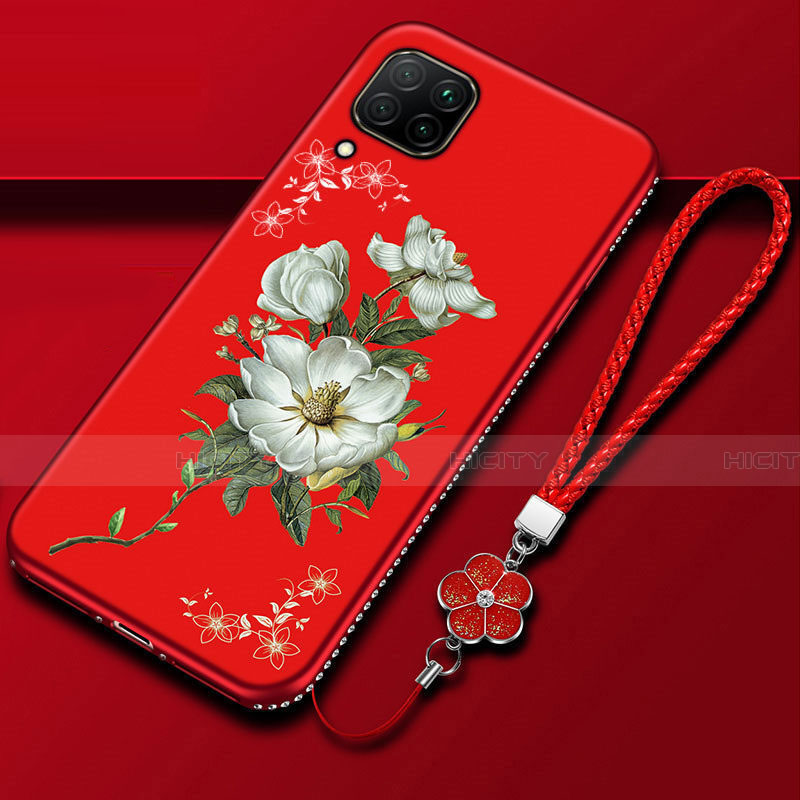 Funda Silicona Gel Goma Flores Carcasa para Huawei P40 Lite