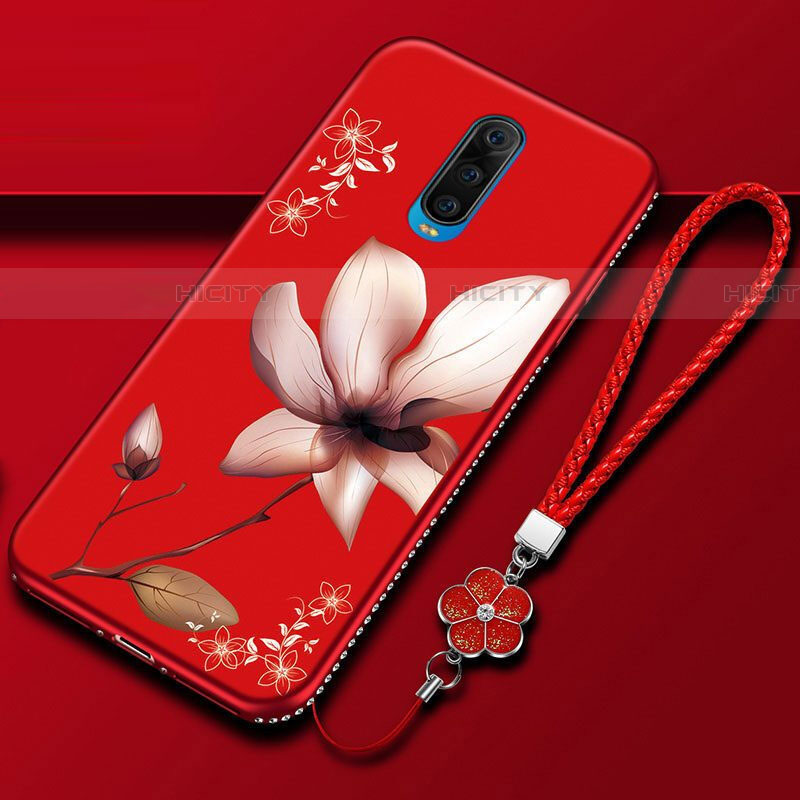 Funda Silicona Gel Goma Flores Carcasa para Oppo RX17 Pro